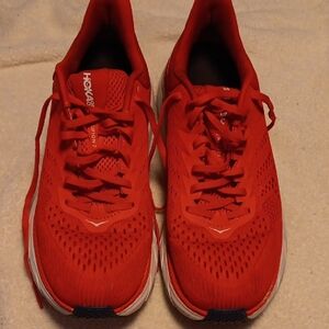 Hoka woman's Red Running Shoes